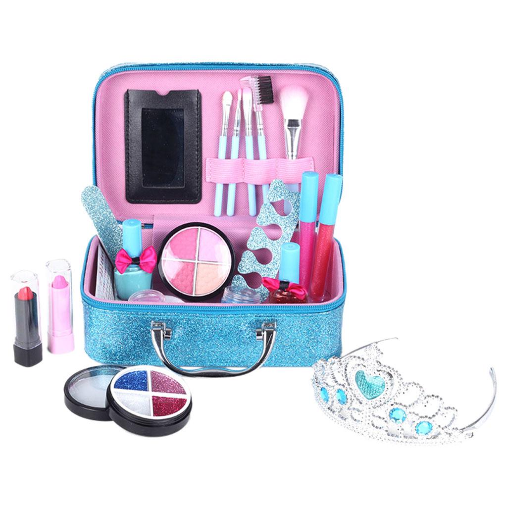 Kids Fun Pretend Fashion Makeup Set for Little Girl Lipstick Cosmetics A