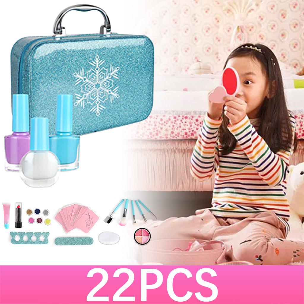 Kids Fun Pretend Fashion Makeup Set for Little Girl Lipstick Cosmetics B