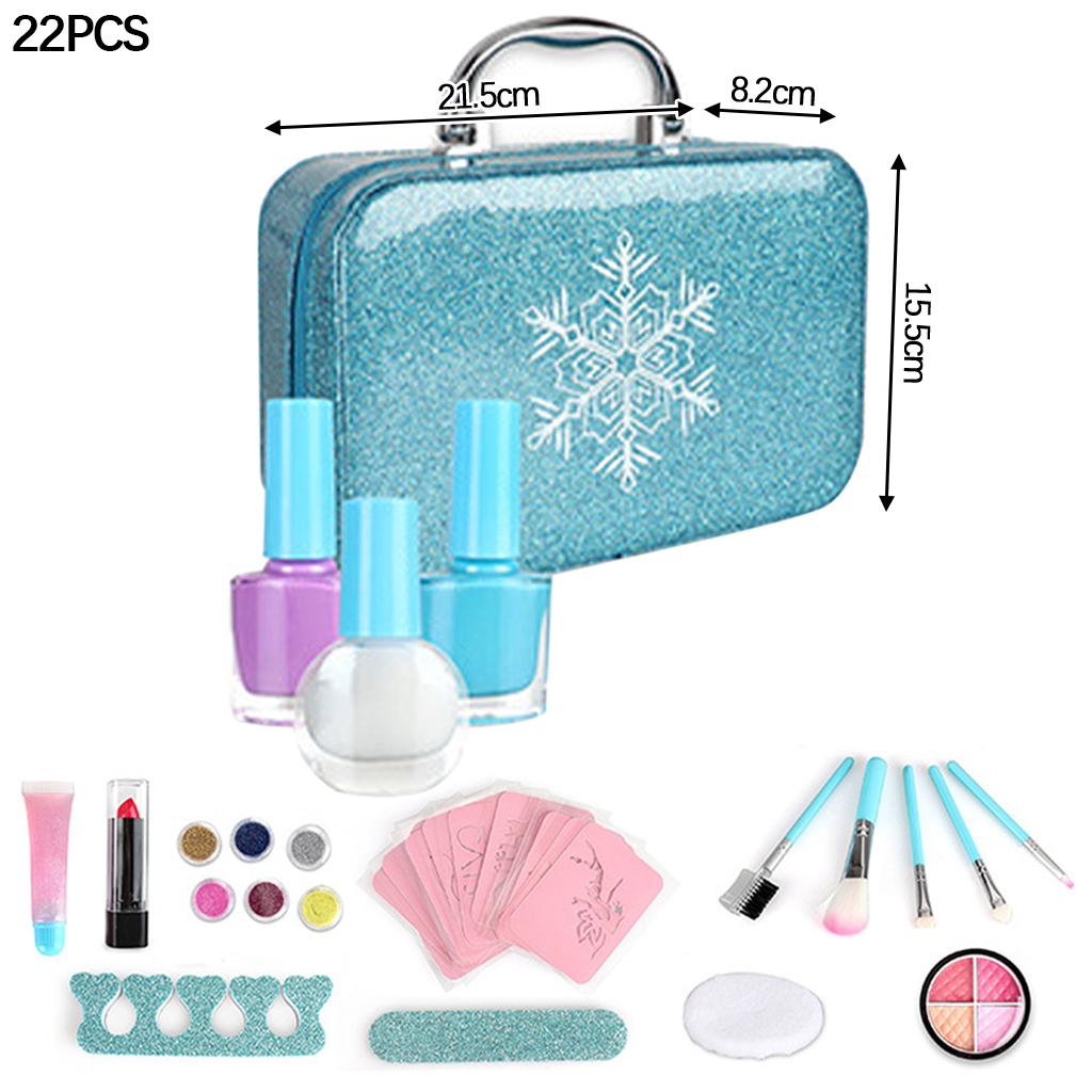 Kids Fun Pretend Fashion Makeup Set for Little Girl Lipstick Cosmetics B