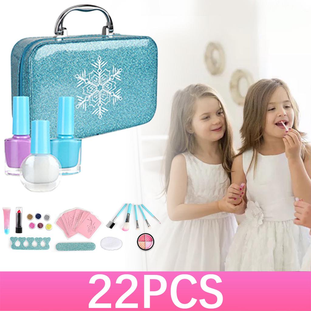 Kids Fun Pretend Fashion Makeup Set for Little Girl Lipstick Cosmetics B