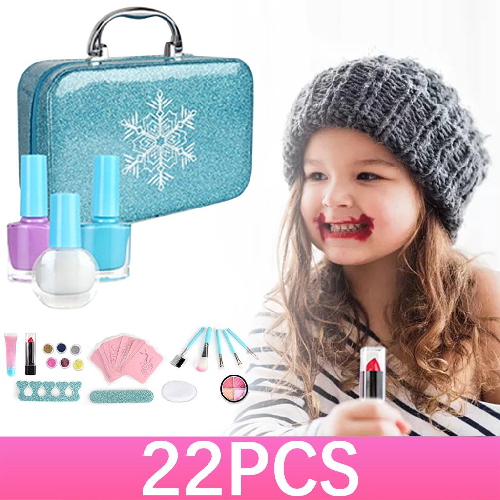 Kids Fun Pretend Fashion Makeup Set for Little Girl Lipstick Cosmetics B