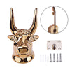 Gold Guitar Wall Hanger Bull Head Electric Guitar Holder Storage Display