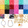 1Box 6mm Polymer Clay Beads Charms DIY Necklaces Jewelry Making Finding