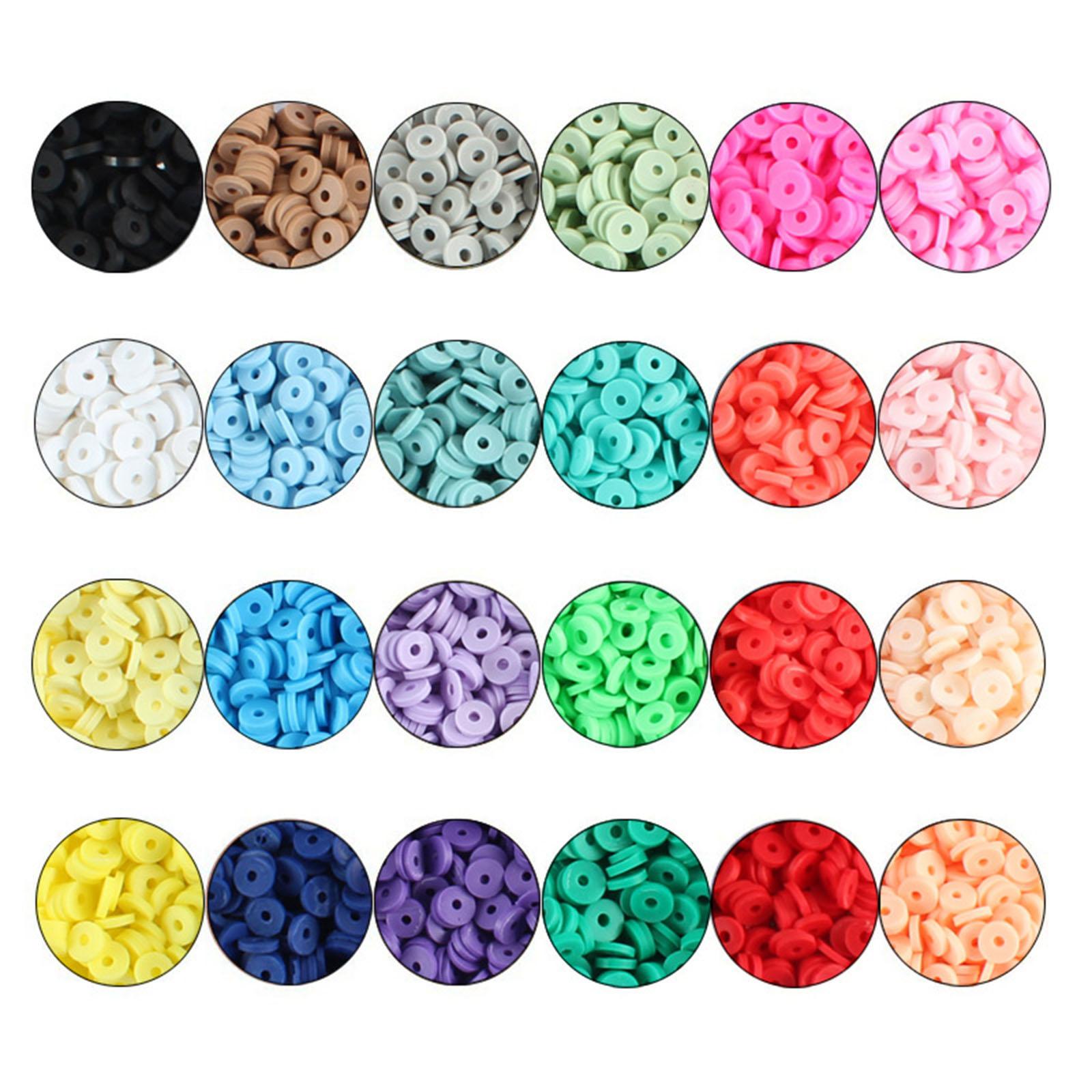 1Box 6mm Polymer Clay Beads Charms DIY Necklaces Jewelry Making Finding