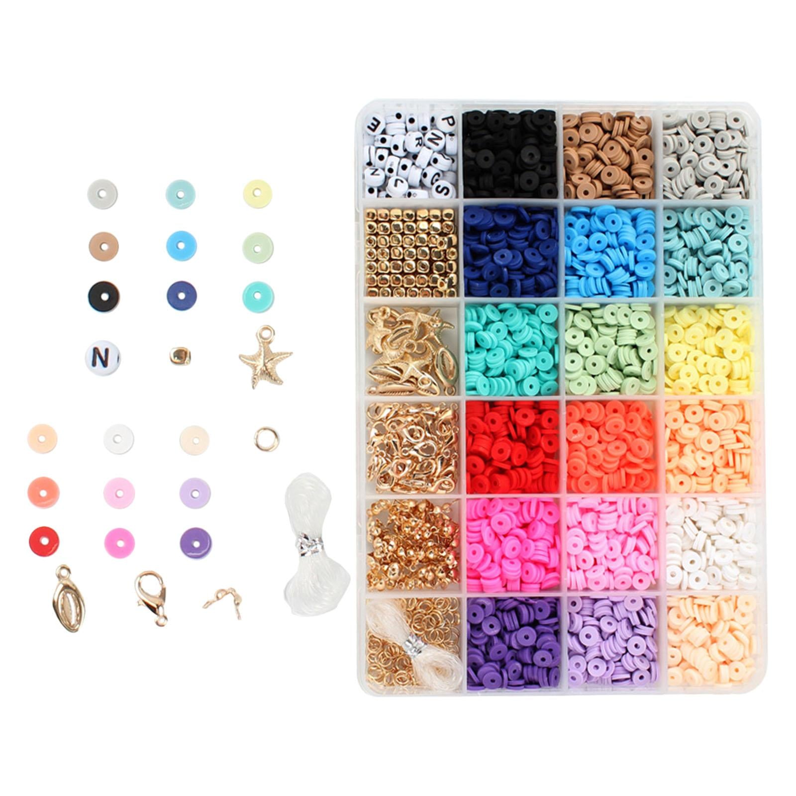 1Box 6mm Polymer Clay Beads Charms DIY Necklaces Jewelry Making Finding