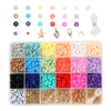 1Box 6mm Polymer Clay Beads Charms DIY Necklaces Jewelry Making Finding