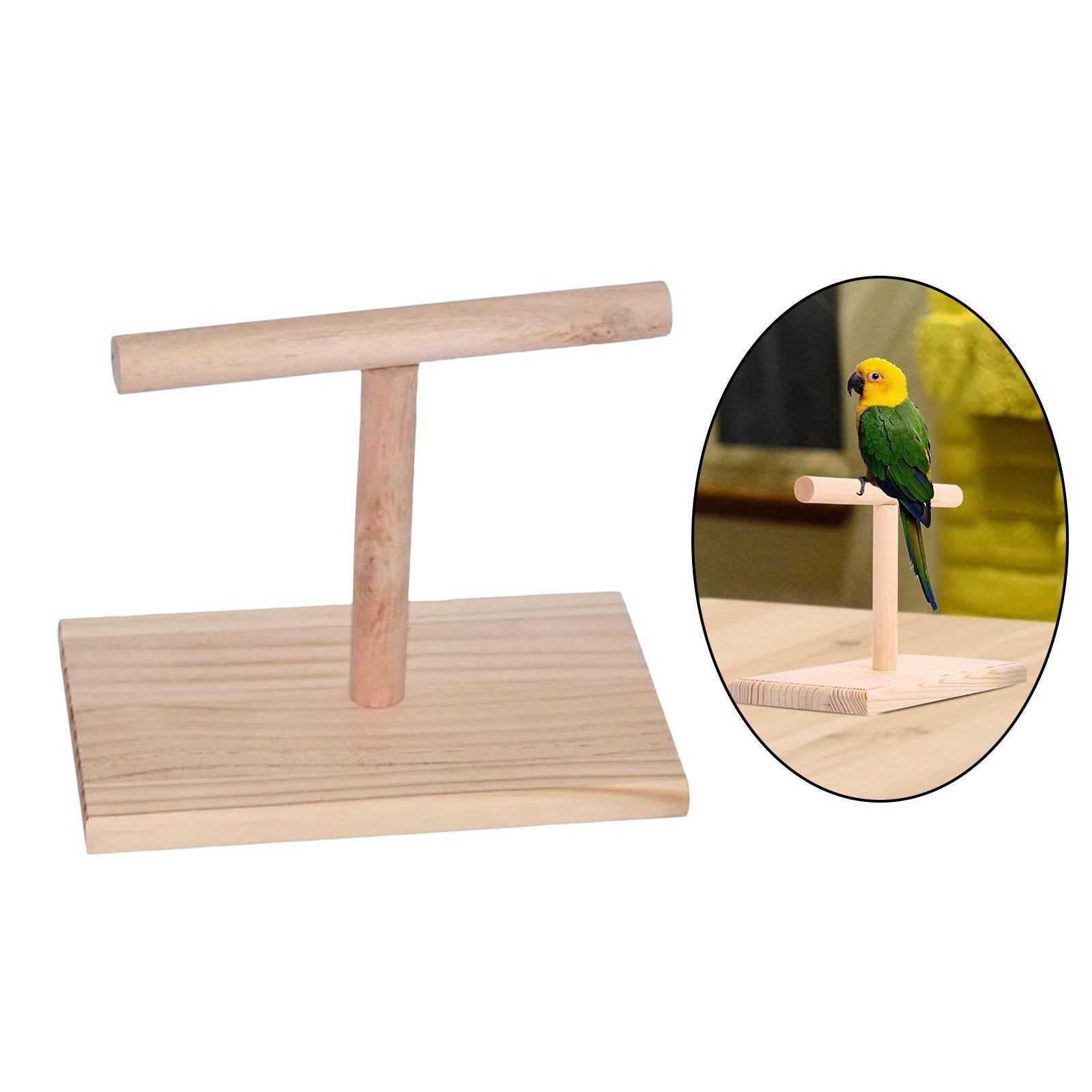 Stable Table Bird Perch Playstand T Stand Lovebirds Parrot Training Stand