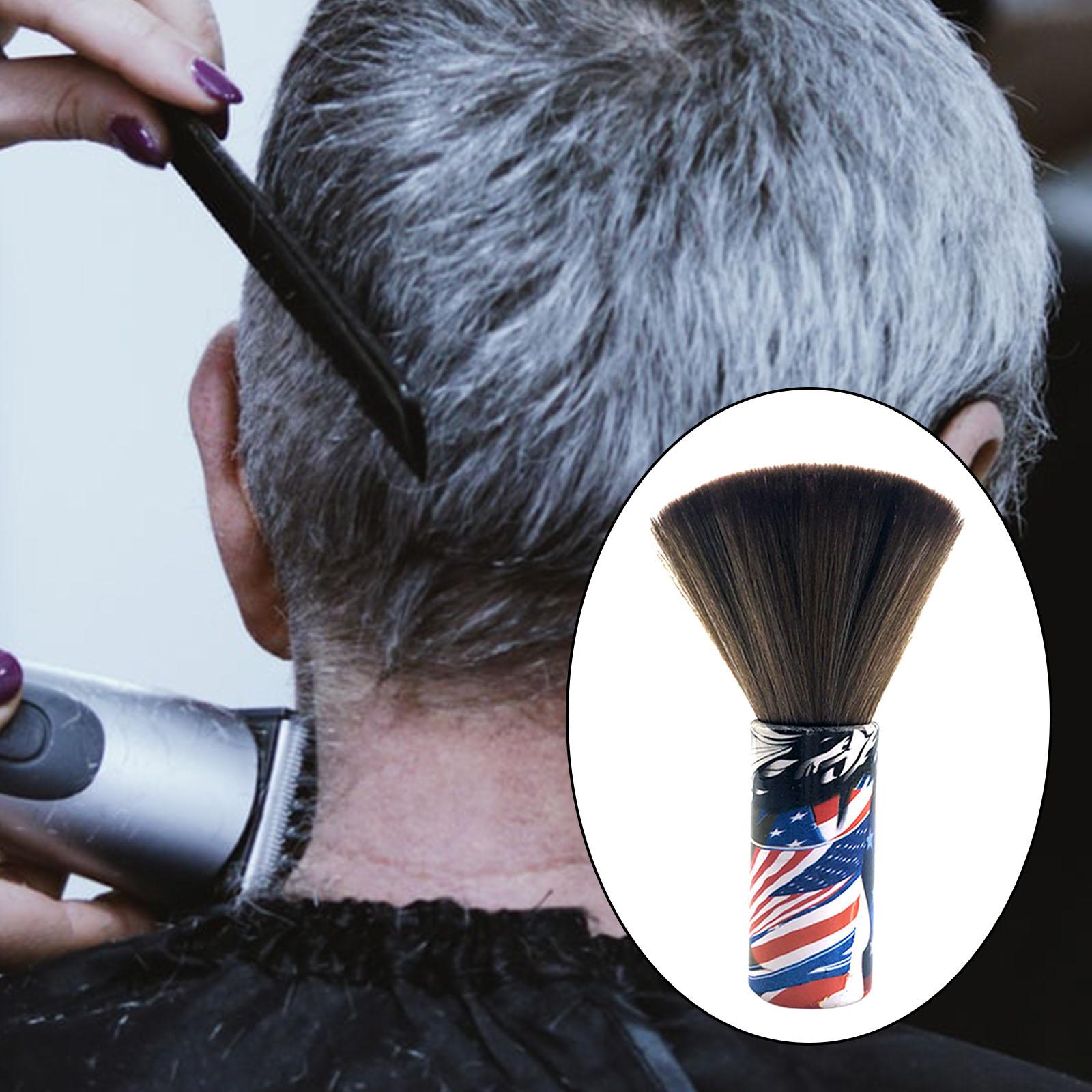 Neck Duster 6 inch Medium Hair Cutting Professional  American flag