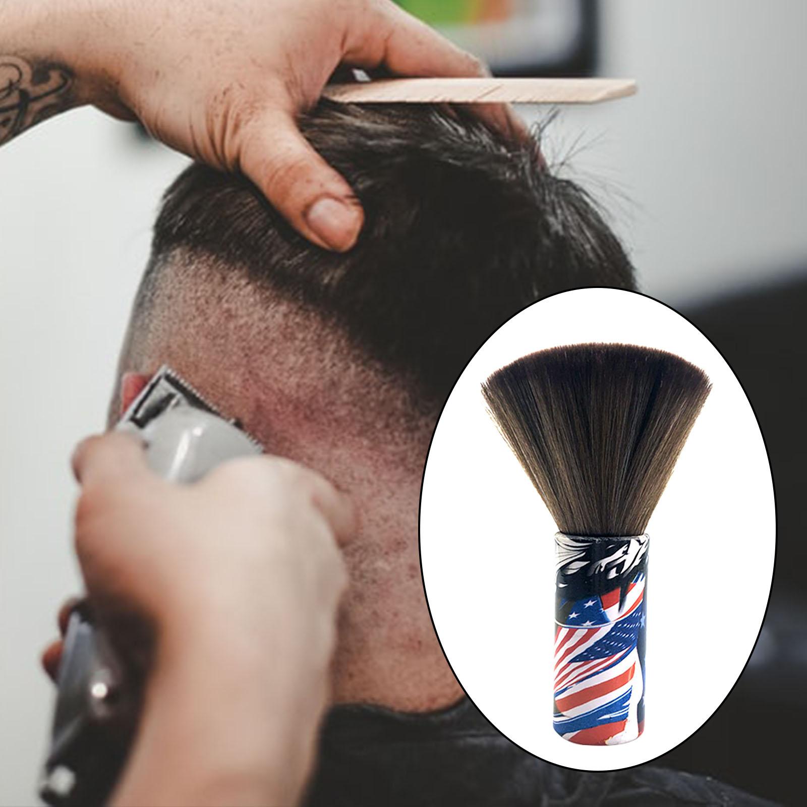 Neck Duster 6 inch Medium Hair Cutting Professional  American flag