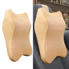 Car Neck Cushion for Driving Neck Pillow Headrest Cushion 3D Soft  Beige L