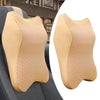 Car Neck Cushion for Driving Neck Pillow Headrest Cushion 3D Soft  Beige L