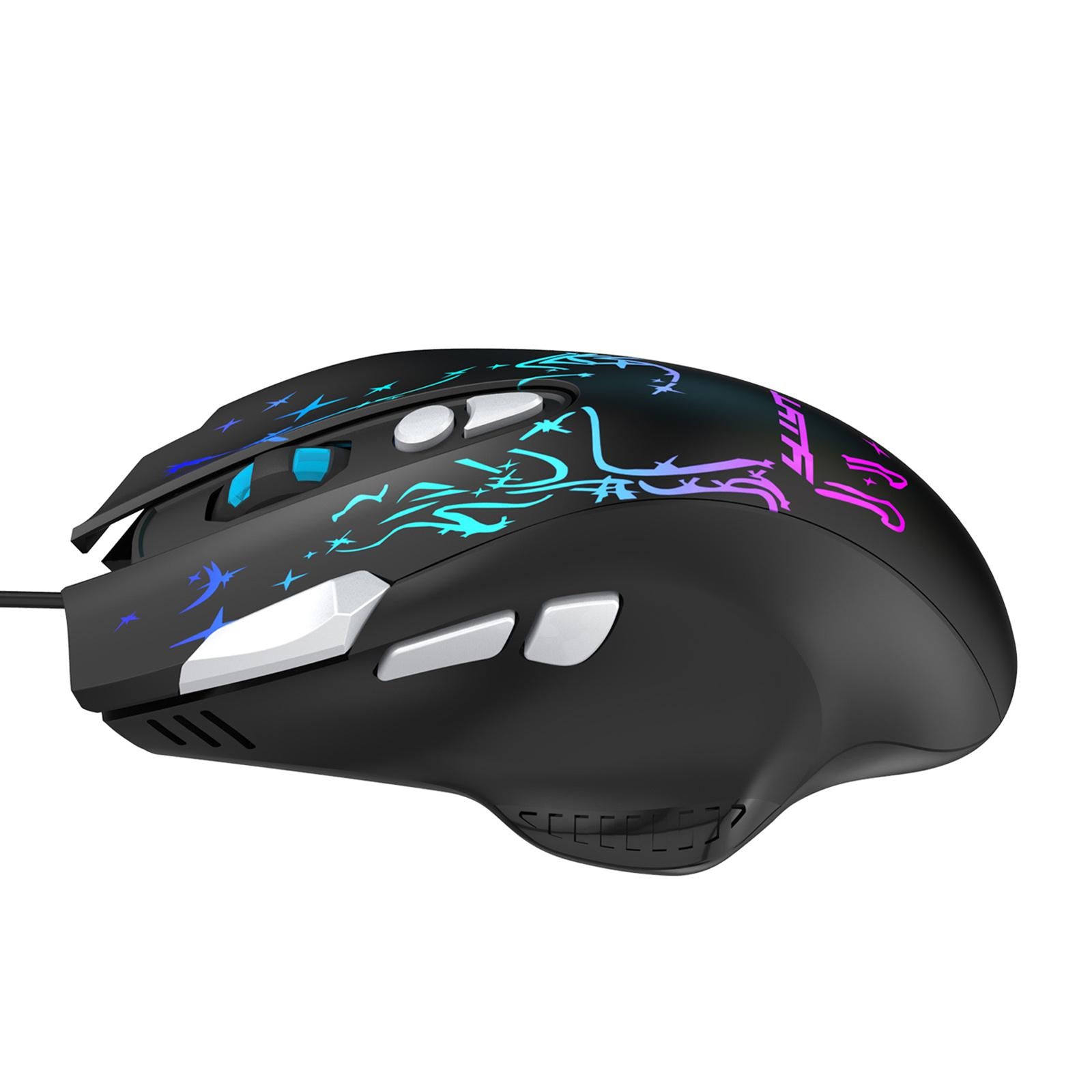 PC RGB Wired Gaming Mouse 6400 DPI Gamer Mice for Home Office Comfortable