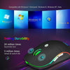 RGB Backlit Wired Gaming Mouse 3200 DPI Mice with Side Buttons Comfortable