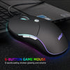 RGB Backlit Wired Gaming Mouse 3200 DPI Mice with Side Buttons Comfortable