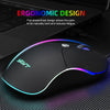 RGB Backlit Wired Gaming Mouse 3200 DPI Mice with Side Buttons Comfortable