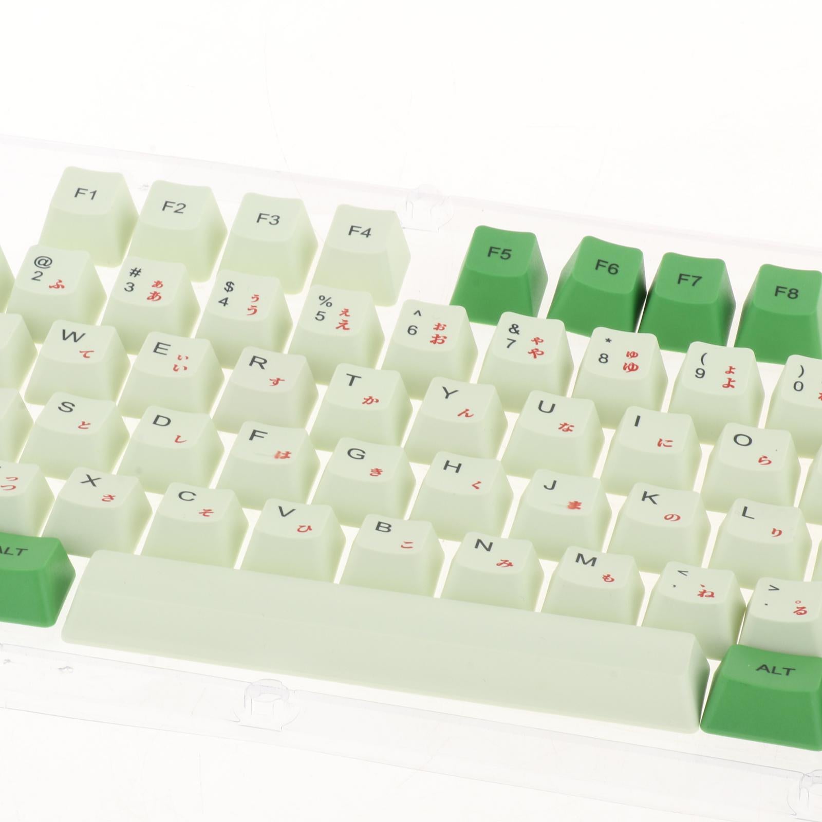 108 Keys PBT Keycaps OEM Profile Suitable for Any Size Mechanical Keyboard Matcha