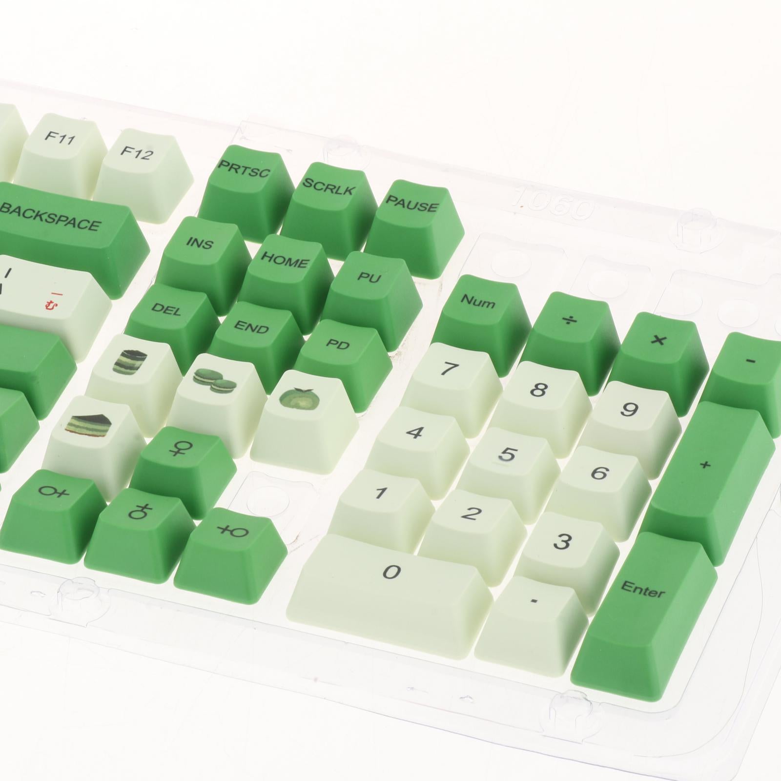 108 Keys PBT Keycaps OEM Profile Suitable for Any Size Mechanical Keyboard Matcha