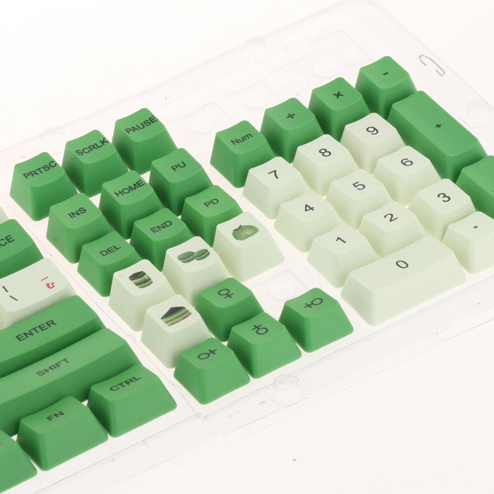 108 Keys PBT Keycaps OEM Profile Suitable for Any Size Mechanical Keyboard Matcha