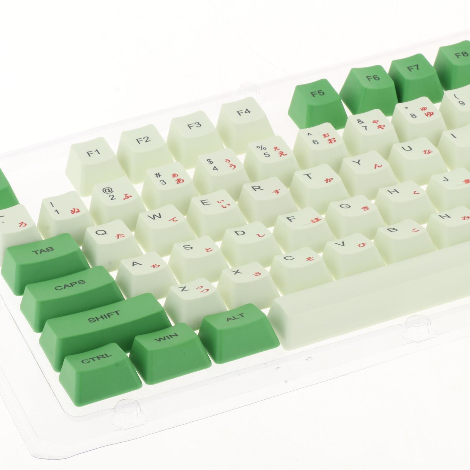 108 Keys PBT Keycaps OEM Profile Suitable for Any Size Mechanical Keyboard Matcha