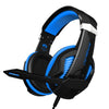 Over Ear Gaming Headset with MIC Headphone Soft Earmuffs Volume Control Blue