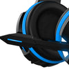 Over Ear Gaming Headset with MIC Earpiece 3.5mm Interface Blue