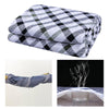 NonSlip Bed Pads Washable Waterproof Crawl Folding mat for Elderly Gray Blue