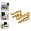 Wooden Portable Laptop Stand Detachable for MacBook Meeting Study Daily Work