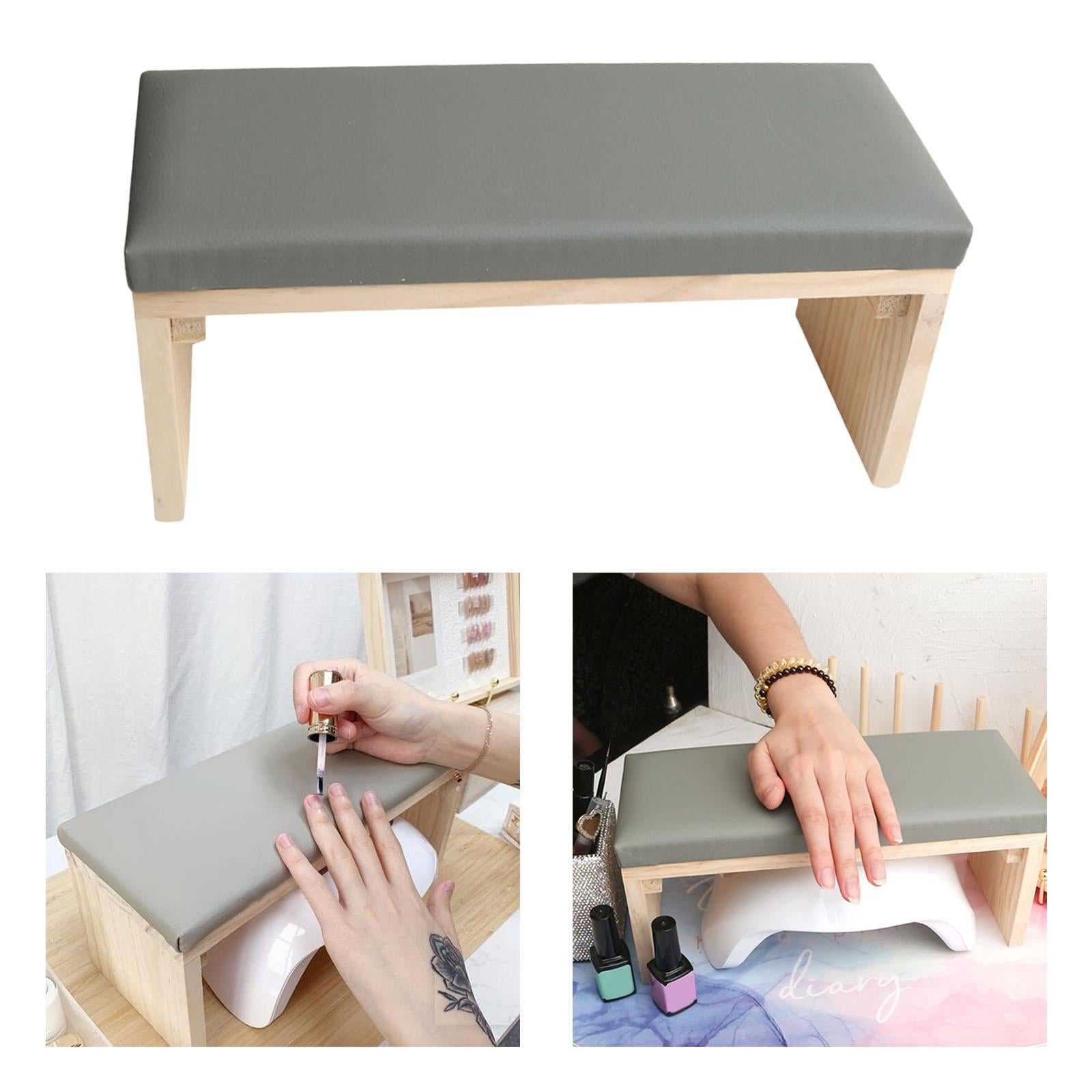 Manicure Hand Rest Cushion / Hand Mat Nail Art Arm Cushion Salon Home DIY Gray Table