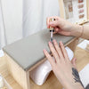 Manicure Hand Rest Cushion / Hand Mat Nail Art Arm Cushion Salon Home DIY Gray Table