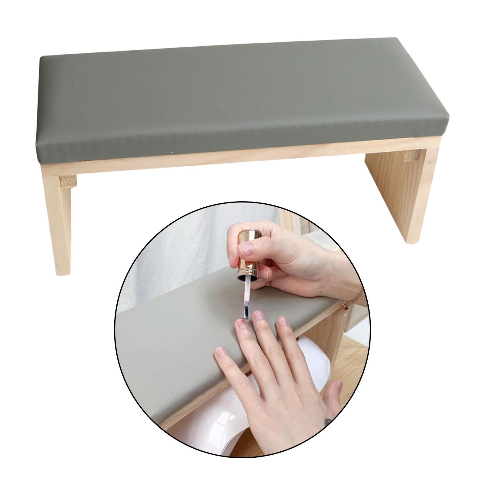 Manicure Hand Rest Cushion / Hand Mat Nail Art Arm Cushion Salon Home DIY Gray Table