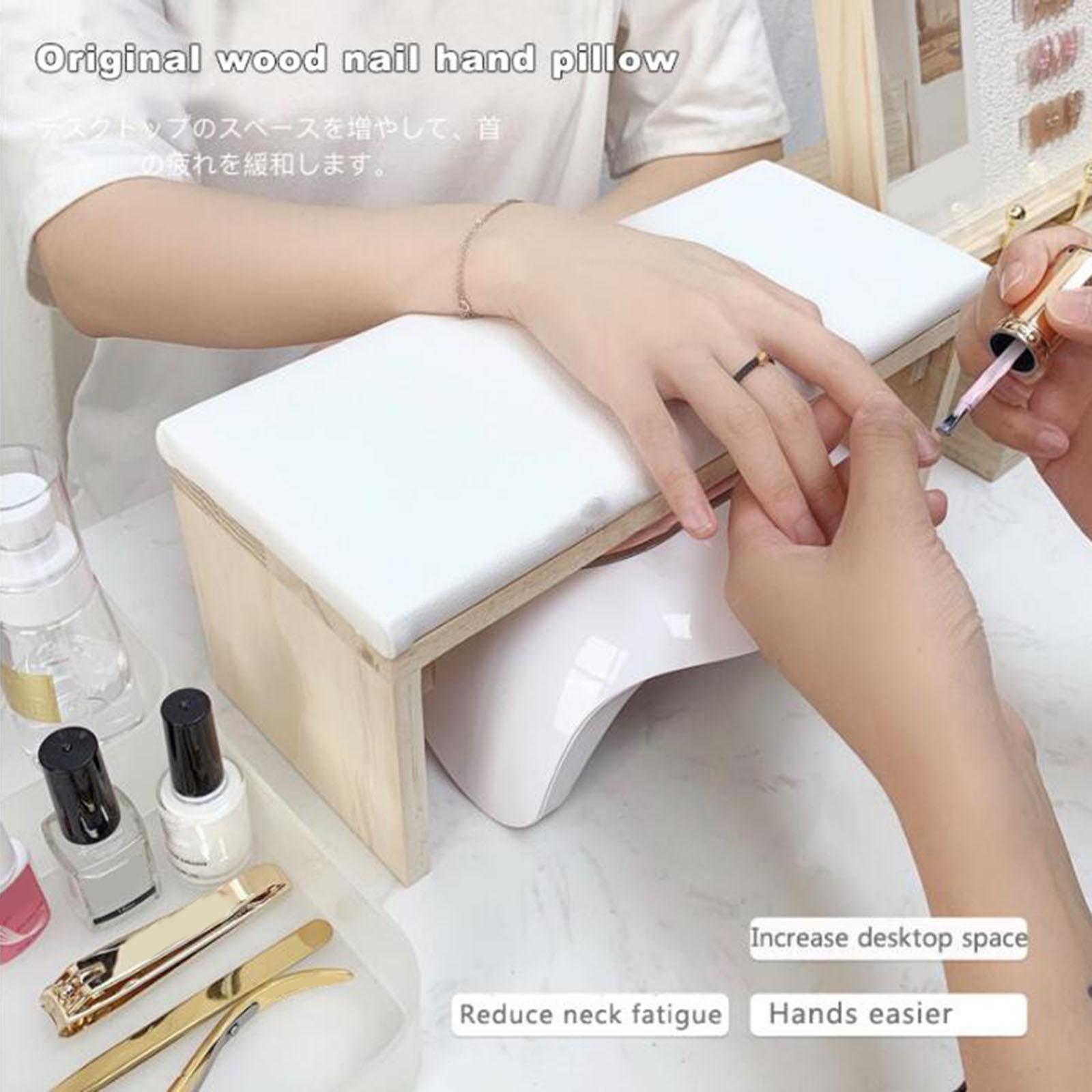 Manicure Hand Rest Cushion / Hand Mat Nail Art Arm Cushion Salon Home DIY White Table