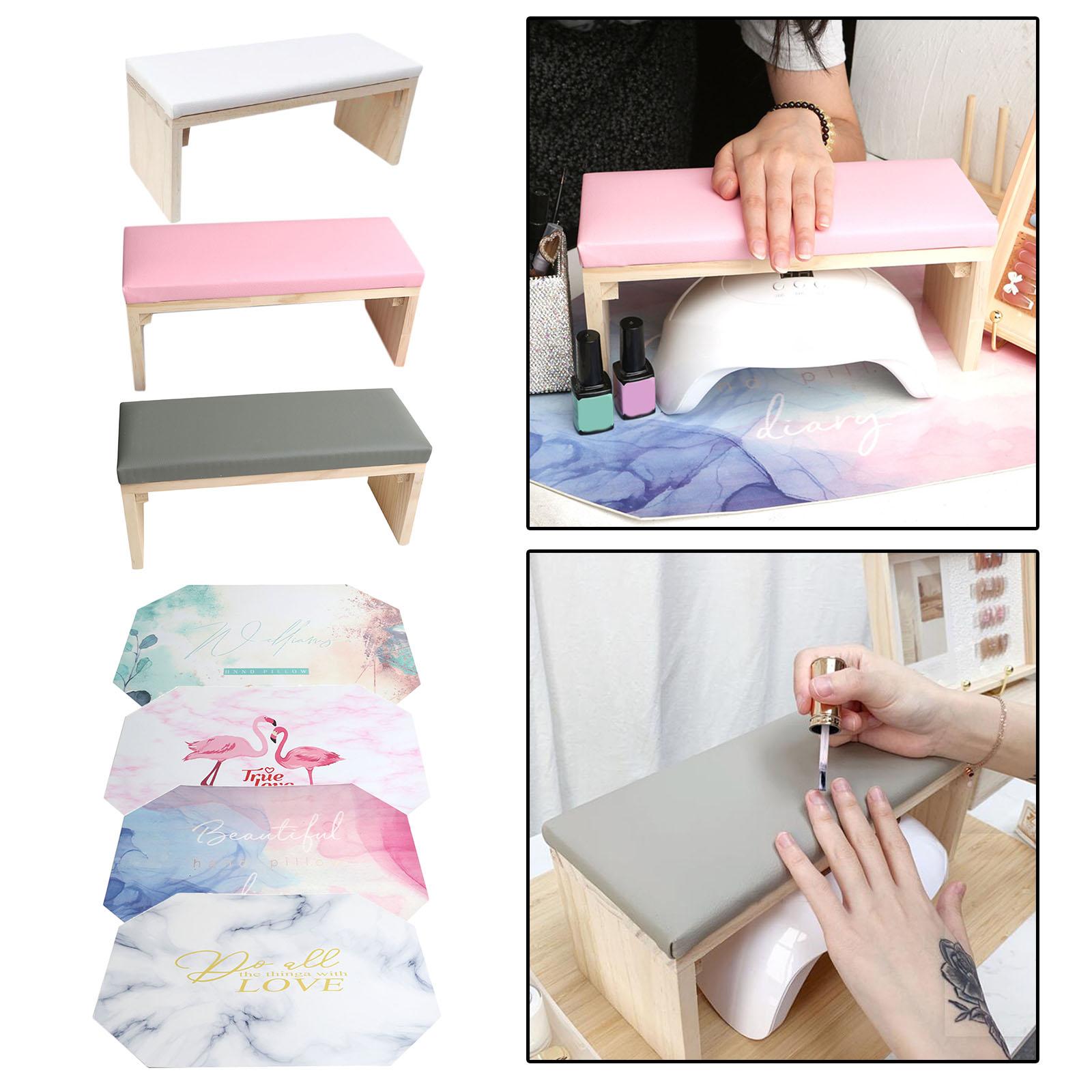 Manicure Hand Rest Cushion / Hand Mat Nail Art Arm Cushion Salon Home DIY White Table