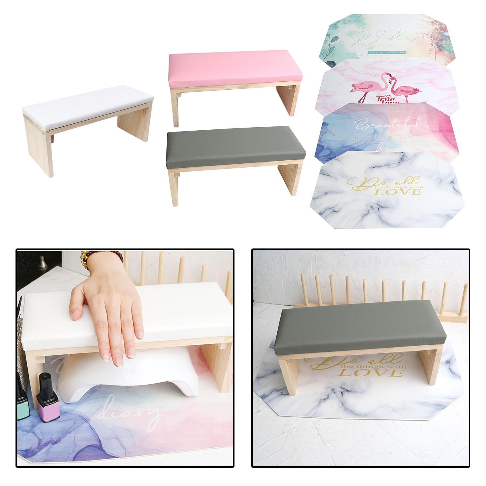 Manicure Hand Rest Cushion / Hand Mat Nail Art Arm Cushion Salon Home DIY White Table