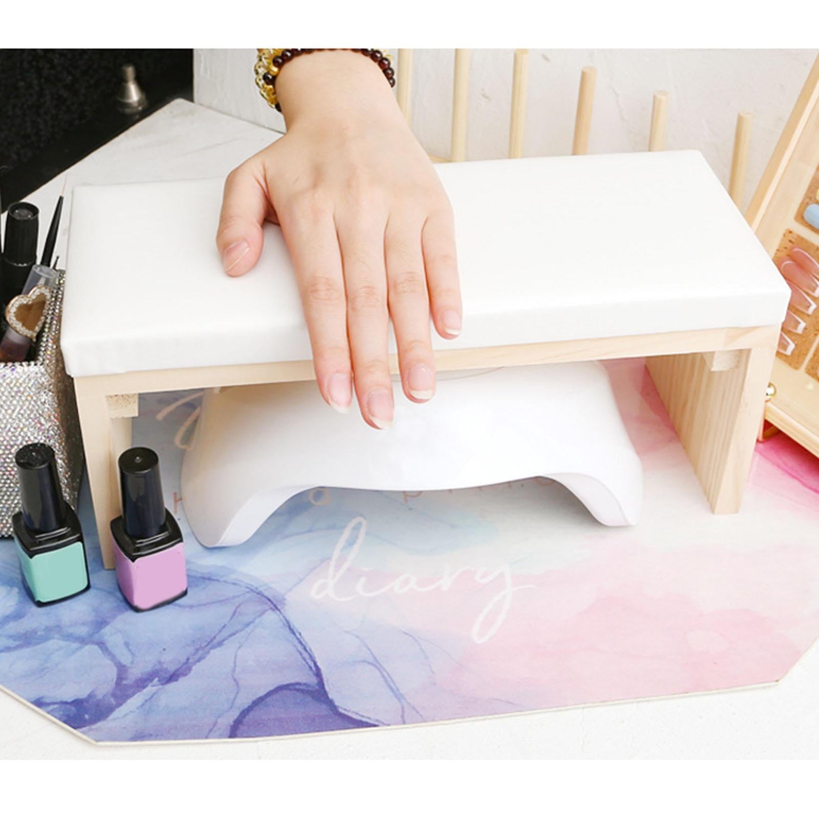 Manicure Hand Rest Cushion / Hand Mat Nail Art Arm Cushion Salon Home DIY White Table