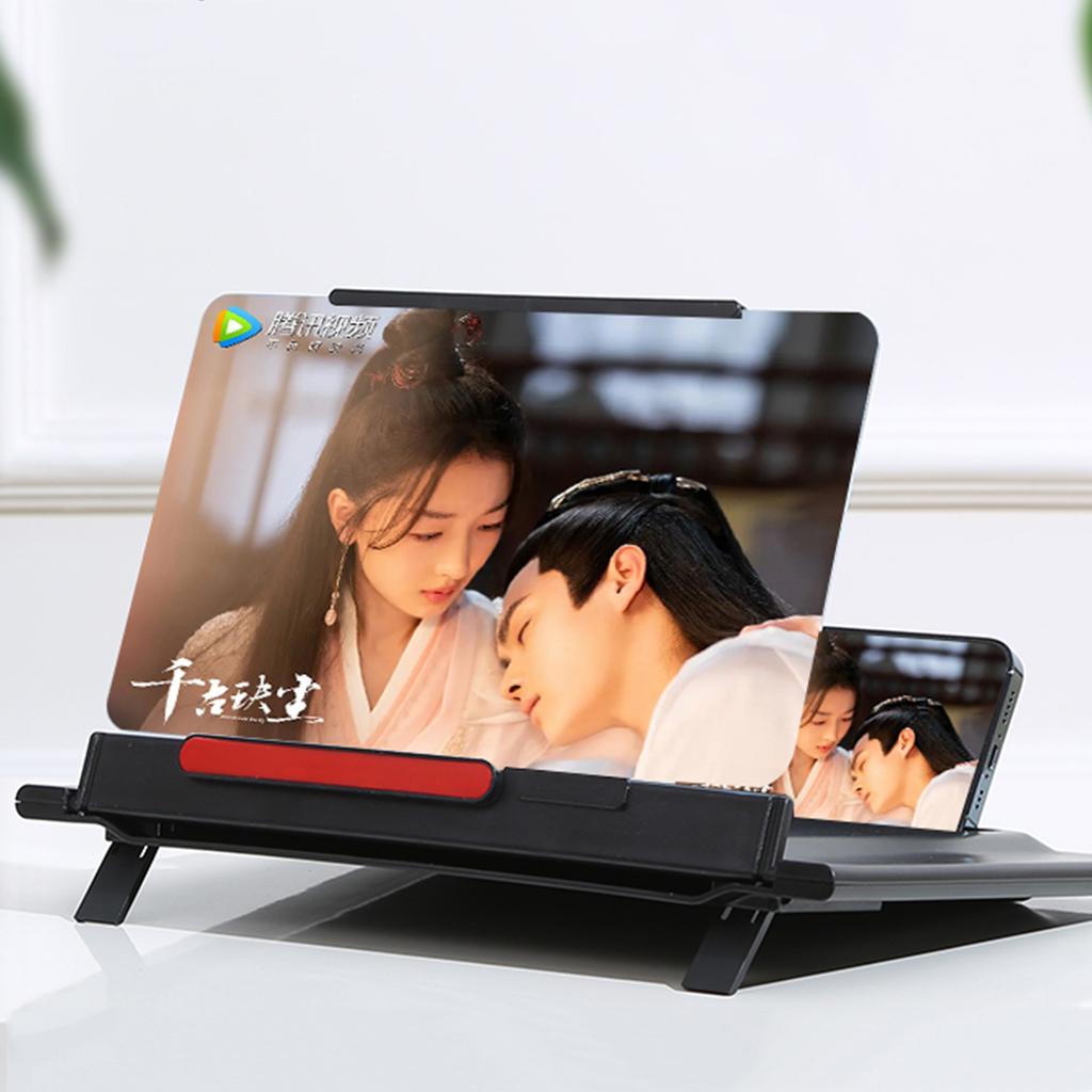 12 Inch Pull-Out Screen Magnifier for Cell Phone Movies 3D Amplifier Black