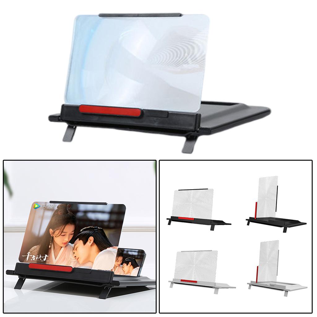 12 Inch Pull-Out Screen Magnifier for Cell Phone Movies 3D Amplifier Black