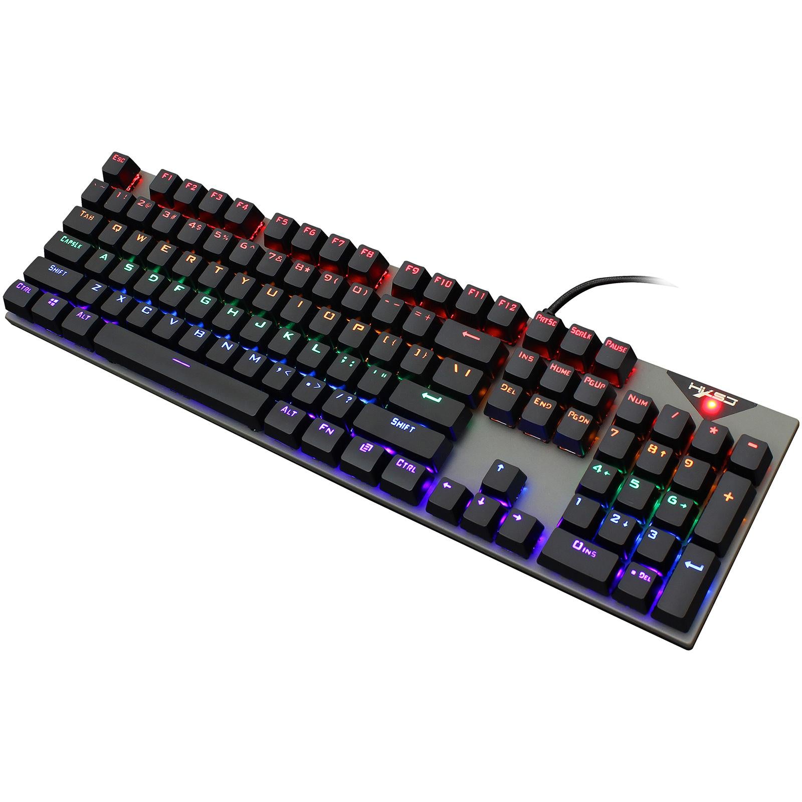 L300 RGB Backlit Mechanical Gaming Keyboard Wired 104 Keys for PC Gamer