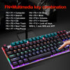 L300 RGB Backlit Mechanical Gaming Keyboard Wired 104 Keys for PC Gamer