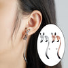 1 Pair Drop Earrings Dangle for Women Hyperbole Gifts for Girls Friends Silver