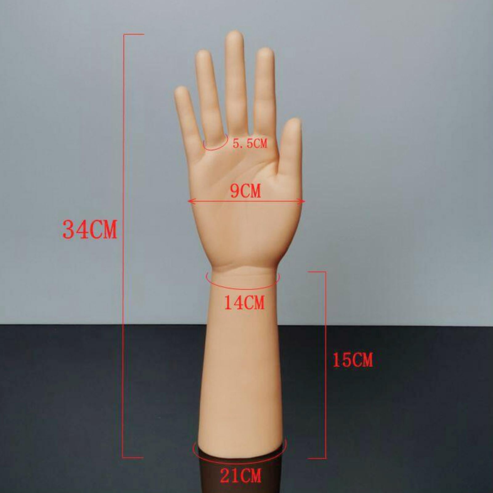 Durable Plastic Mannequin Hands Model for Jewelry Rings Watch Display Right