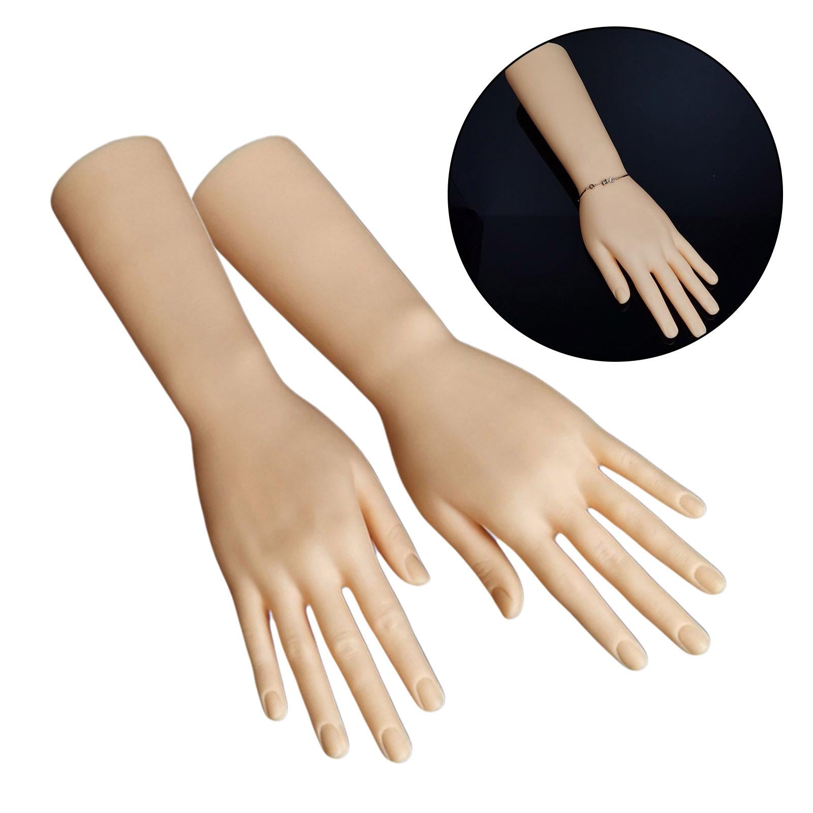 Durable Plastic Mannequin Hands Model for Jewelry Rings Watch Display Left