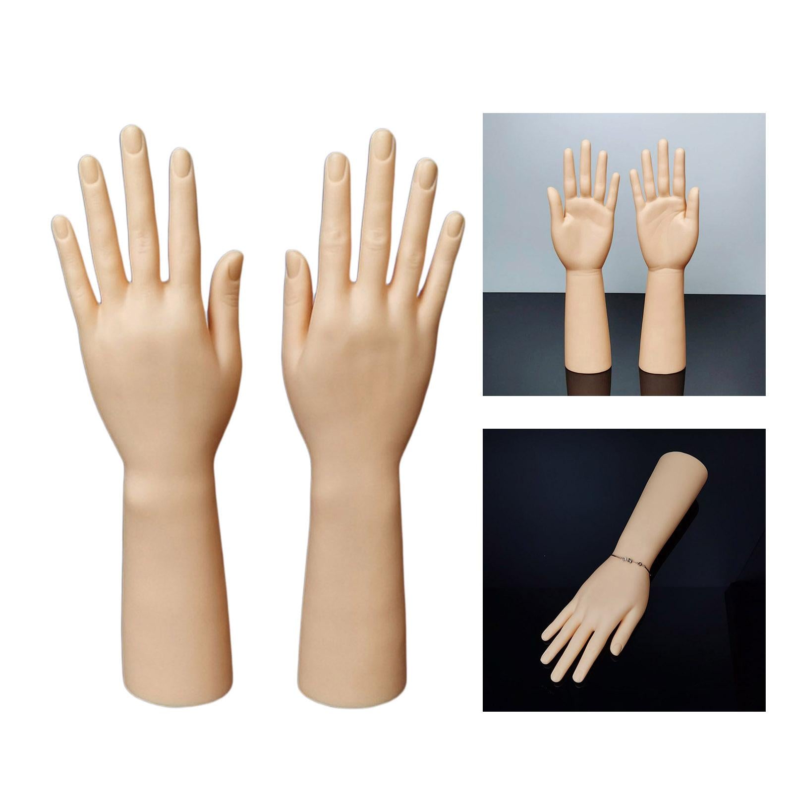 Durable Plastic Mannequin Hands Model for Jewelry Rings Watch Display Left