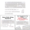 135 DYE-Sub Keycaps PBT Keycap for Cherry MX Keyboard Minimalist White Theme