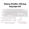 135 DYE-Sub Keycaps PBT Keycap for Cherry MX Keyboard Minimalist White Theme