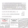 135 DYE-Sub Keycaps PBT Keycap for Cherry MX Keyboard Minimalist White Theme