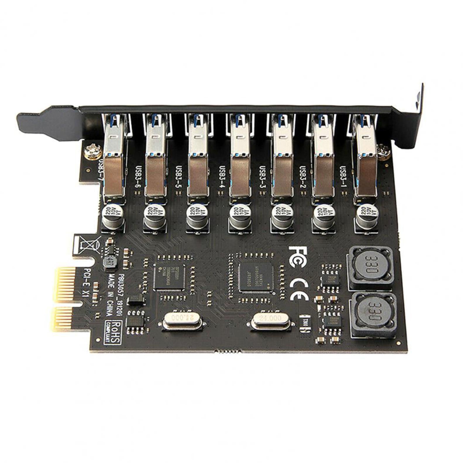 PCI-e to USB 3.0 Card 5Gbps Controller for 8 No Additional Power Accessory