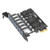 PCI-e to USB 3.0 Card 5Gbps Controller for 8 No Additional Power Accessory