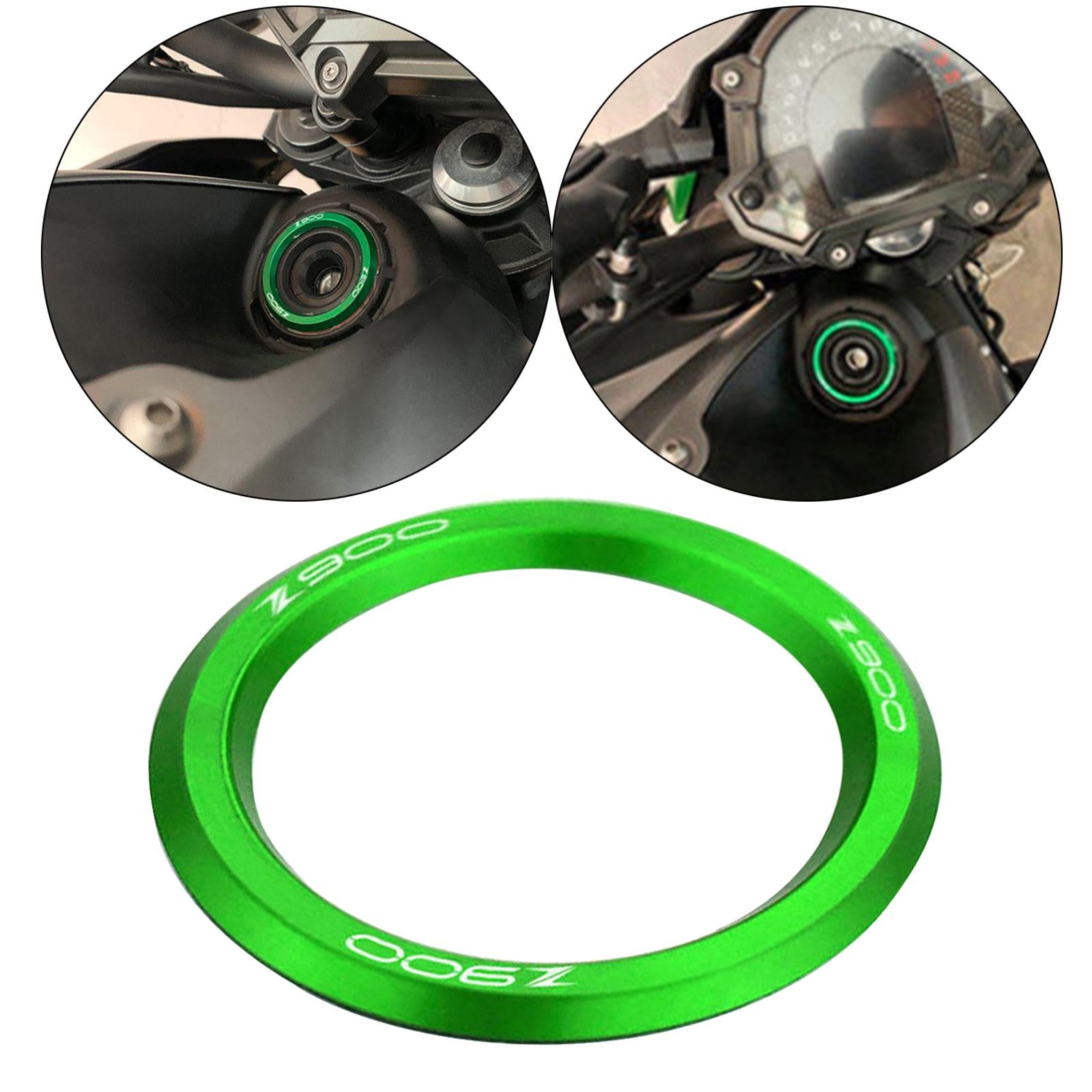 Ignition Key Hole Cover Circle Ring for Kawasaki Z900 Z900RS 17-2020 Green