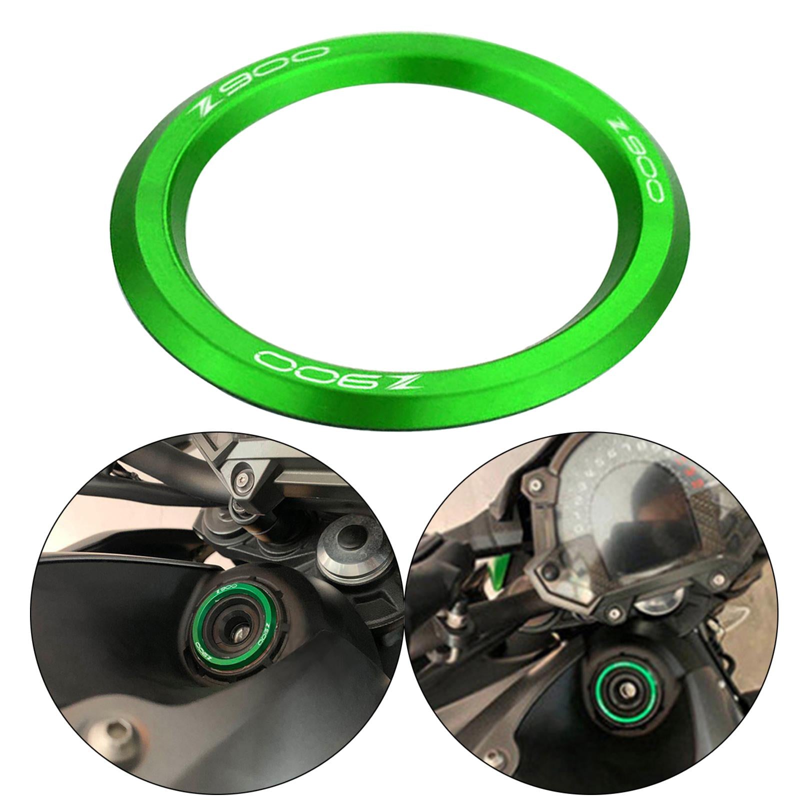 Ignition Key Hole Cover Circle Ring for Kawasaki Z900 Z900RS 17-2020 Green