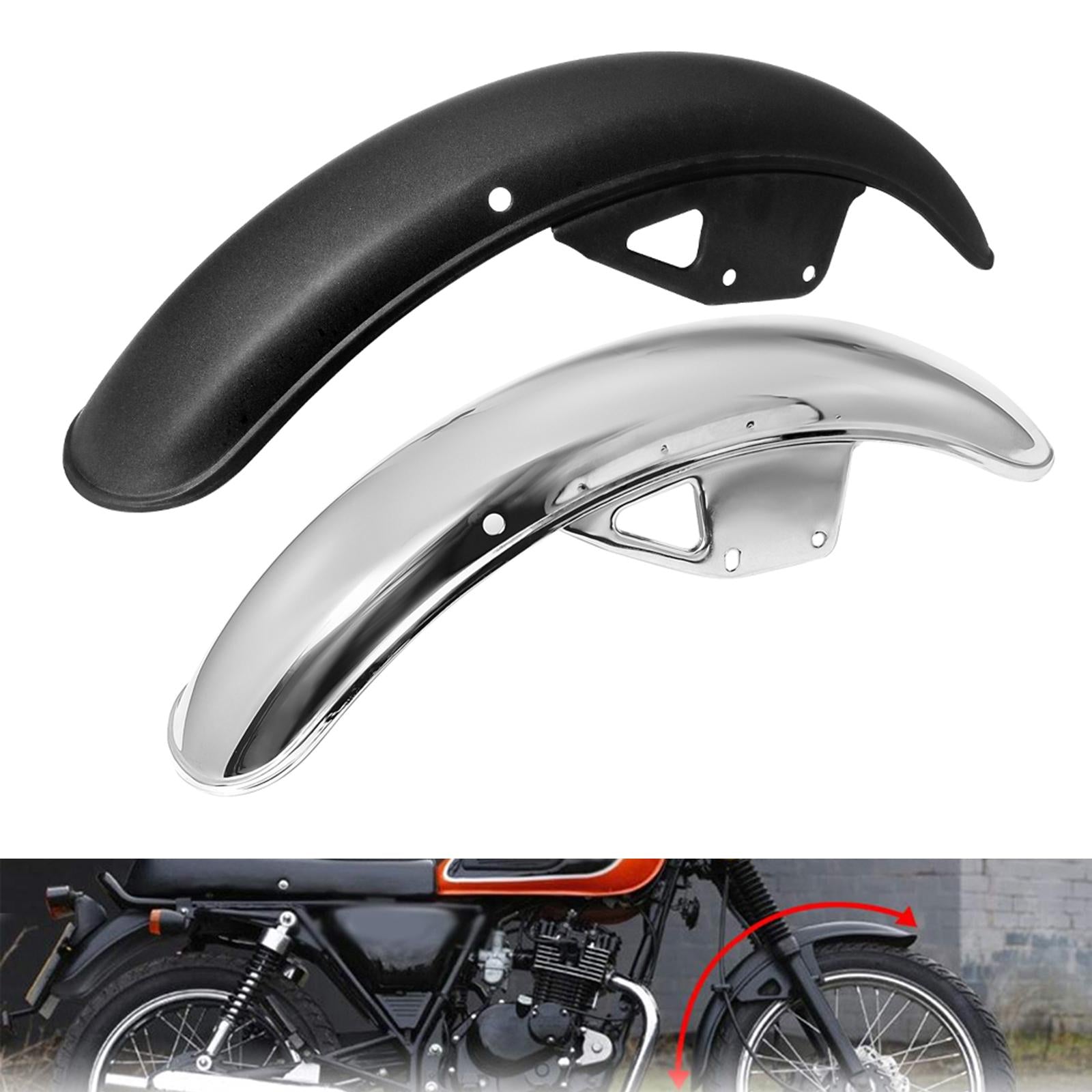 Motorcycle Front Fender Mud Guard Protector Wheel Cover for Suzuki GN125 Black